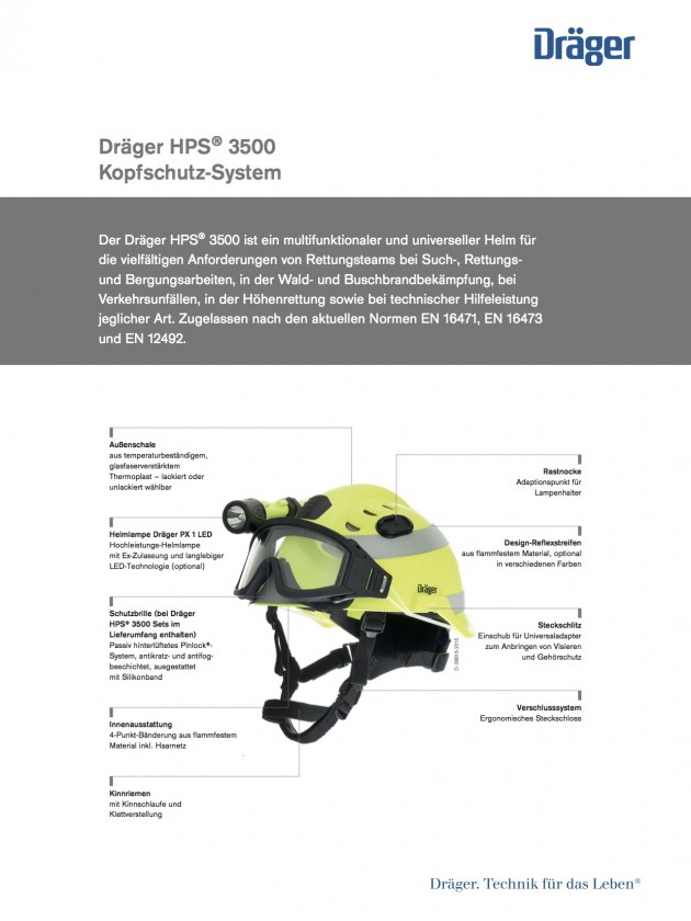 Dräger Multifunktionaler Helm HPS 3500 Basis